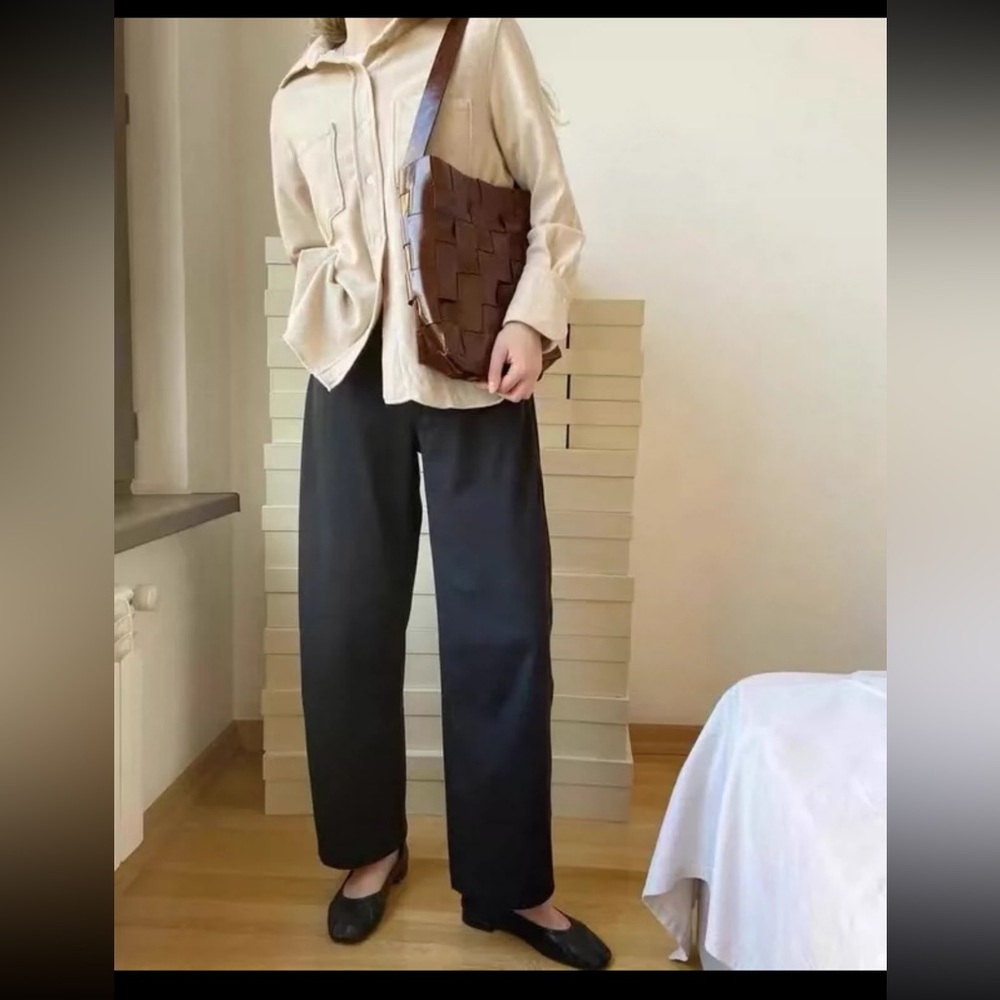 Calf skin woven/padded leather bag